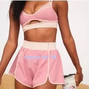 XS For Love & Lemons Emma shorts Athletic Running Activewear Designer 1.5 inseam thumbnail 3