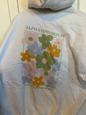Alpha Omicron Pi hoodie White Size XL thumbnail 2