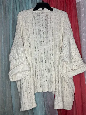 Umgee Ivory Cable Knit Cardigan thumbnail 1