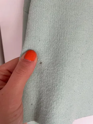 ZARA Mint Green Crop Sweater thumbnail 3
