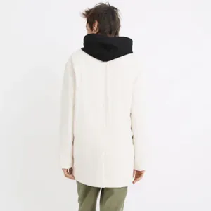 Madewell Undyed Padded Blazer Jacket in Natural Womens XL thumbnail 2