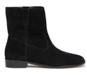 Rebecca minkoff suede‎ short boot black nwob 6 chasidy thumbnail 1