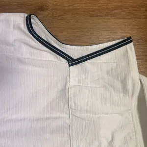T By Talbots White And Black Active Sleeveless Polo Zip Top Size Small thumbnail 10