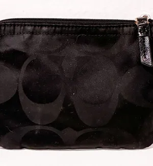 Coach Park Signature C Fabric Small Wristlet Black Patch thumbnail 1