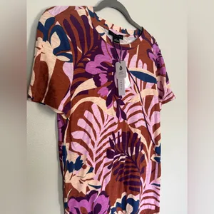 NWT $89 Sanctuary “The Only One” Tropical‎ Print T-Shirt Dress – Size Small thumbnail 4