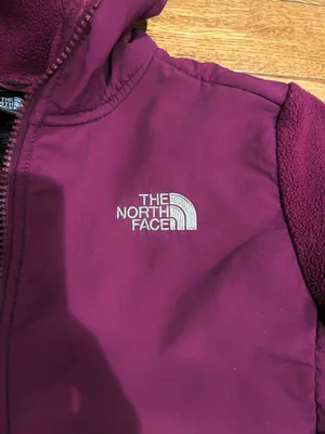 The North Face 90s Retro Denali purple fleece Hoodie jacket XL teenage!Women s/M thumbnail 8