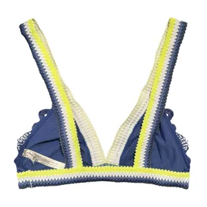 NEW Intimately Free People Mika Bralette Boho Romantic Lace Festival Y2K Blue XS thumbnail 5