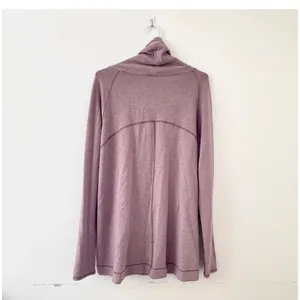 Lululemon Coast Wrap Heathered Mod Rose 8 Funnel Neck Jacket Button Cocoon thumbnail 6