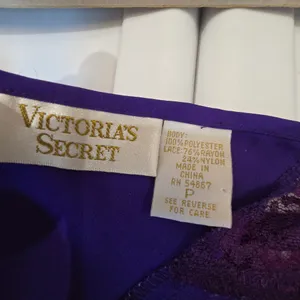 Victoria's Secret Purple Lingerie Night Gown Babydoll Slip thumbnail 9