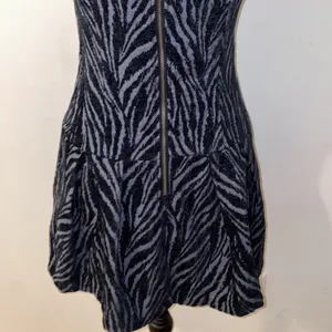 Free People Movement Zebra Print Chenille Textured Drop Waist Mini Dress Si… thumbnail 12