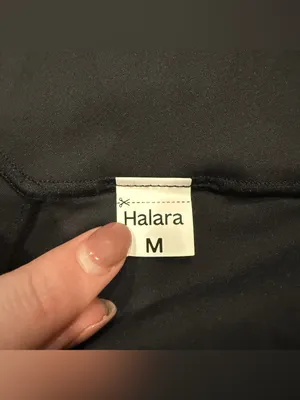 NWOT Halara Black SoftlyZero High Waisted Crossover Yoga Bike Shorts thumbnail 6
