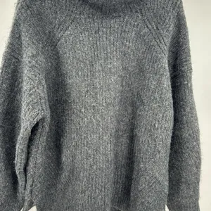 Sundance Charcoal Gray Cowl Neck Sweater wool blend oversized M fuzzy winter thumbnail 7