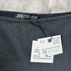 ZARA Grey Boat Neck Top thumbnail 3