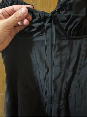 Babyboo Mariella Midi Dress in Black thumbnail 4