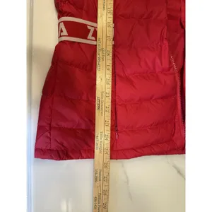 ZYIA Active Alpine Down Puffer Vest Women’s Large Red Quilted Logo Waistband EUC thumbnail 7