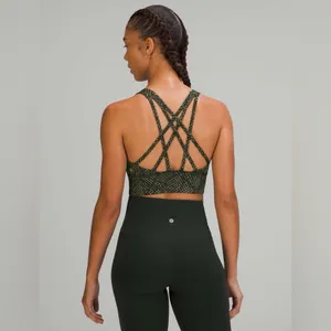 Lululemon Free to Be Serene Longline Bra C/D Cups Size 4 thumbnail 2