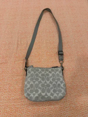 Y2K Coach Silver and Gray toggle crossbody  thumbnail 2