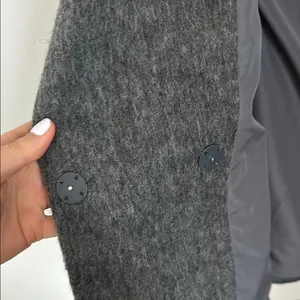 Gray Warm Coat Blazer Oversized XS thumbnail 7