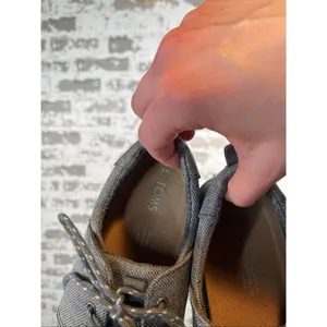 Toms | women denim lace up sneaker flats thumbnail 2