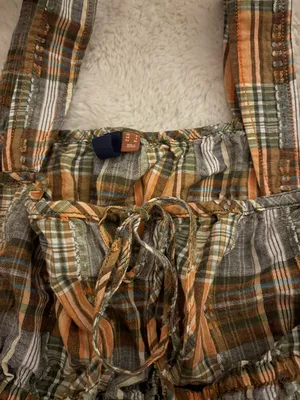 Plaid Babydoll Top Multiple Size M thumbnail 3