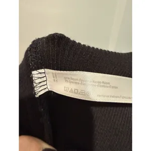 Free People Beach Pants Women's Small Black Cropped Pull On Ribbed Wide-Leg Knit thumbnail 4