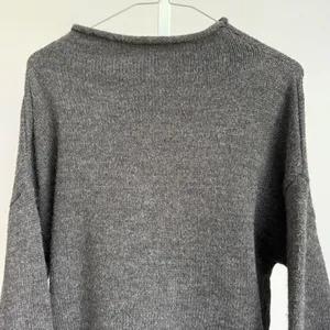 by Anthropologie Relaxed Boho Slouchy‎ Raw Hem Cuff Pullover Sweater M Gray thumbnail 3