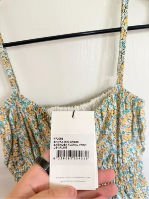 Faithfull the Brand NEW Shivka Floral Print Mini Dress thumbnail 4