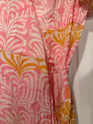 J. McLaughlin audette  Printed Wrap Maxi Dress medium NWT thumbnail 4