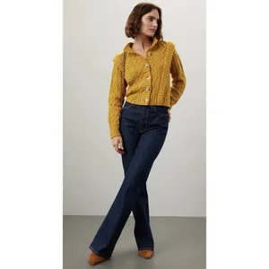 Central Park West Savannah Cardigan in Yellow, Size S thumbnail 4