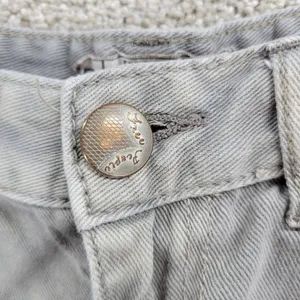 Free People Womens Cut Off Jean Shorts 26 Blue Distressed‎ Denim Button Fly thumbnail 7