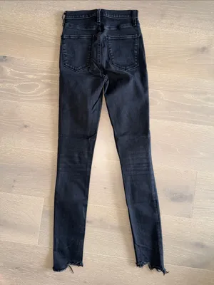 Abercrombie & Fitch Women's Black High-Rise Skinny Jeans size 25L thumbnail 3