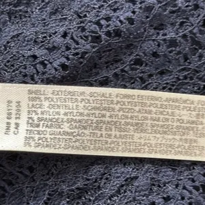 Free People Intimately Keep In Line Navy Crush Velvet Lace Boho Midi Maxi Dress thumbnail 6