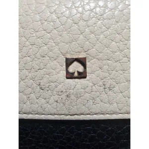 Kate Spade Wallet Sander Southport Avenue Clutch Buttermilk Black New York FLAWS thumbnail 5
