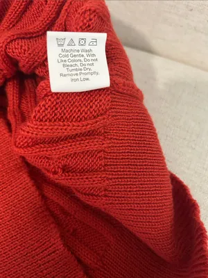 Petal & Pup Frida Cable Knit Half Zip Sweater, Red, Size XL, NWOT Display thumbnail 9