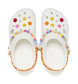 CROCS Men / Women - NEW - White - Classic Festival Vibes - Slip On Sandals thumbnail 1
