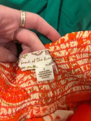 Lightweight midi dress Orange thumbnail 3