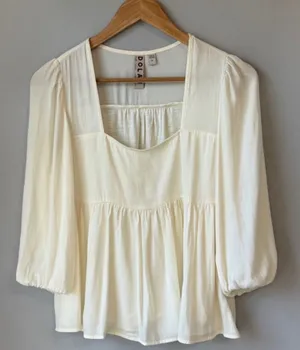 DOLAN Fairy Blouse Anthropologie Peasant thumbnail 1
