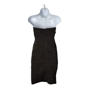 Vintage Forever 21 Black‎ Dress NWT Strapless Flower Y2K 90s Coquette Medium thumbnail 5