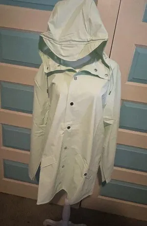 Rains Hooded Raincoat Size XL thumbnail 1
