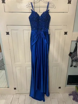 Blue Prom Dress Size 0 thumbnail 2