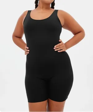 Girlfriend Collective Bike Unitard Black thumbnail 1