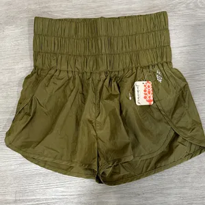 Free People High Waist Olive Shorts thumbnail 1