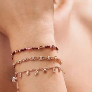 Multi layer boho bracelet set Gold thumbnail 5