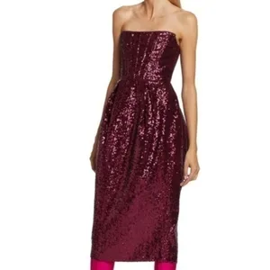 Bronx and Banco Maraya Sequin‎ Strapless Midi Dress thumbnail 9