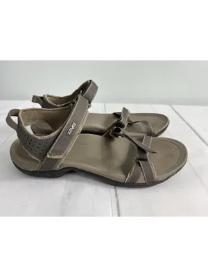 Teva Women's Verra Taupe Sandals Sz 10 Adjustable Straps Cushioned Footbed thumbnail 2