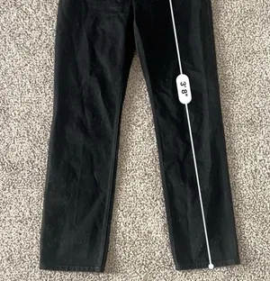 Reformation Rowe Mid Rise Relaxed Straight Jeans – Chic Black Sustainable - 27 thumbnail 10