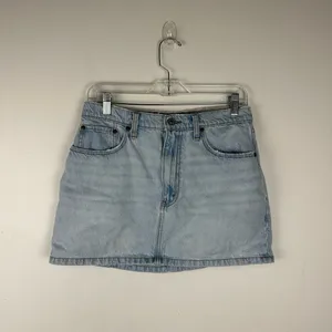Abercrombie and Fitch High Rise Rigid Pockets‎ Denim Mini Skirt Women’s Sz 30 thumbnail 2