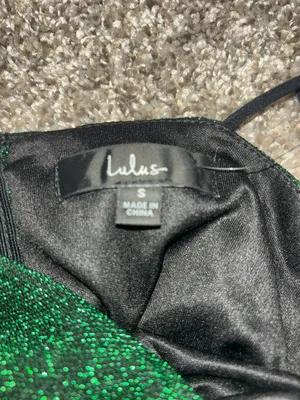 Lulus Sparkly Asymmetrical Green Bodycon Mini Dress thumbnail 6