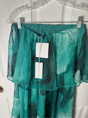 Petal & Pup Bloom Straplessy Maxi Dress in Green XS thumbnail 4
