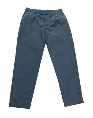 Zara womens blue business casual relaxed‎ fit pull on trousers sz 32 thumbnail 1